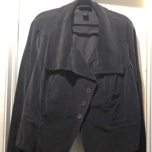 Lane Bryant Dark Grey Corduroy Jacket